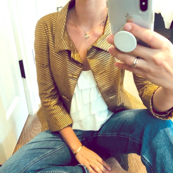 bill blass Jackets & Blazers - Vintage Bill Blass gold jacket